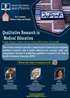 وبینار بین المللی Qualitative Research in Medical Education